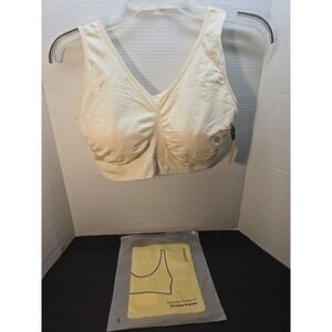 Shapermint Essentials Everyday Throw-on Wireless Bralette Size 2XL‎ Beige NWT